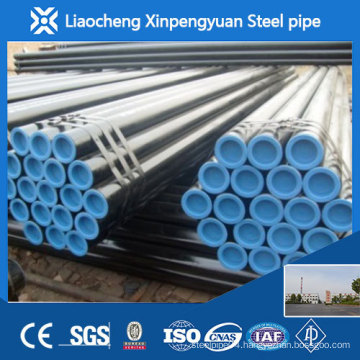 ASTM A53 Gr.B seamless steel pipe with black varnished